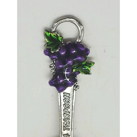 Measuring Spoon Replacement 1/4 Tsp Grape Wine Silver Tone Ganz Zinc - Picture 4 of 7